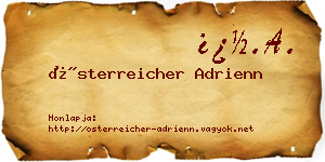 Österreicher Adrienn névjegykártya